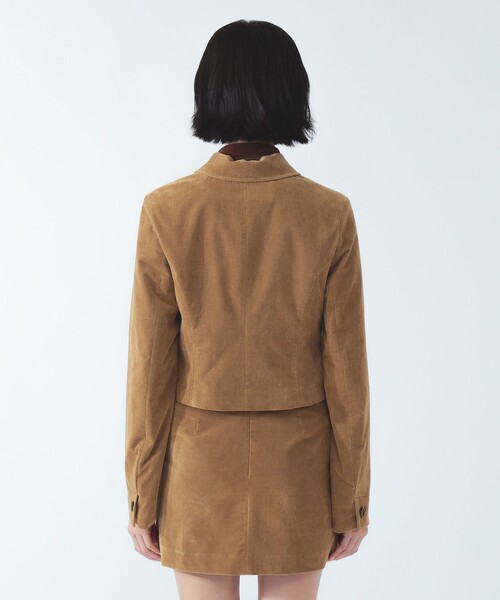 Ray BEAMS（レイビームス）の「コーデュロイ ステンカラー ショート ジャケット（その他アウター・レディース・ブラック/カーキ・0/1）」の17枚目の写真