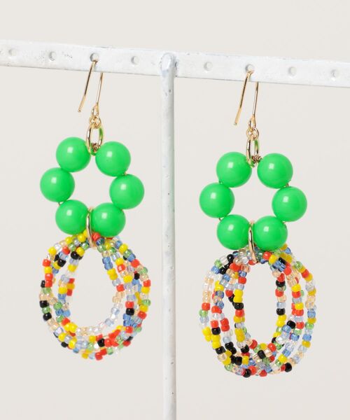 tone(トーン)の「【POPN CLOSET】neon×spiral(MA)(ピアス(両耳用)・レディース・イエロー/グリーン/ピンク/オレンジ・FREE)」の6枚目の写真
