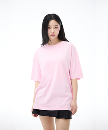 KIRSH（キルシー）の「ワーディングルーズフィットピグメントTシャツ[ライトピンク]（Tシャツ/カットソー）」