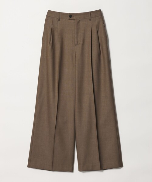 green label relaxing（グリーンレーベルリラクシング）の「＜SEASONAL COLLECTION＞2タック ワイドパンツ（スラックス・レディース・ベージュ/ブラック/ブラウン・40/38/36）」の6枚目の写真
