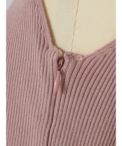 SNIDEL(スナイデル)の「ノースリニットドッキングワンピース(ワンピース・レディース・ブラウン/アイボリー/ピンク・0/1)」の11枚目の写真