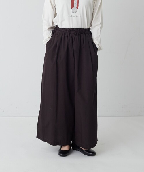 conges payes ADIEU TRISTESSE(コンジェ ペイエ アデュートリステス)の「ガウチョパンツ(その他パンツ・レディース・ブラウン/インディゴブルー・38)」の3枚目の写真
