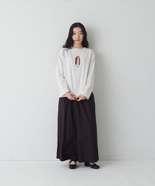 conges payes ADIEU TRISTESSE(コンジェ ペイエ アデュートリステス)の「ガウチョパンツ(その他パンツ・レディース・ブラウン/インディゴブルー・38)」の4枚目の写真
