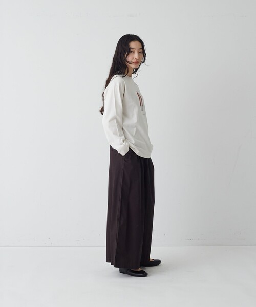 conges payes ADIEU TRISTESSE(コンジェ ペイエ アデュートリステス)の「ガウチョパンツ(その他パンツ・レディース・ブラウン/インディゴブルー・38)」の6枚目の写真