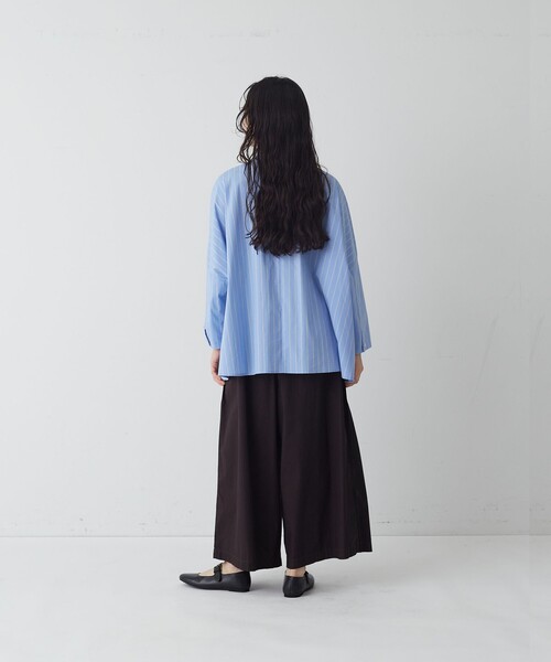 conges payes ADIEU TRISTESSE(コンジェ ペイエ アデュートリステス)の「ガウチョパンツ(その他パンツ・レディース・ブラウン/インディゴブルー・38)」の8枚目の写真