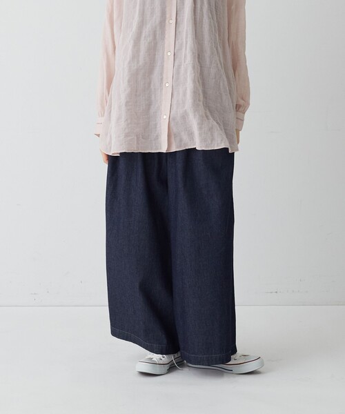 conges payes ADIEU TRISTESSE(コンジェ ペイエ アデュートリステス)の「ガウチョパンツ(その他パンツ・レディース・ブラウン/インディゴブルー・38)」の9枚目の写真