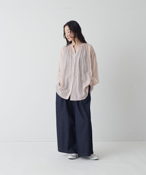 conges payes ADIEU TRISTESSE(コンジェ ペイエ アデュートリステス)の「ガウチョパンツ(その他パンツ・レディース・ブラウン/インディゴブルー・38)」の10枚目の写真