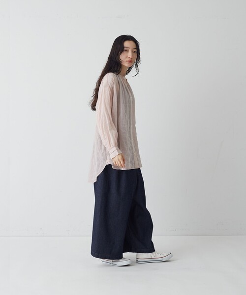 conges payes ADIEU TRISTESSE(コンジェ ペイエ アデュートリステス)の「ガウチョパンツ(その他パンツ・レディース・ブラウン/インディゴブルー・38)」の11枚目の写真