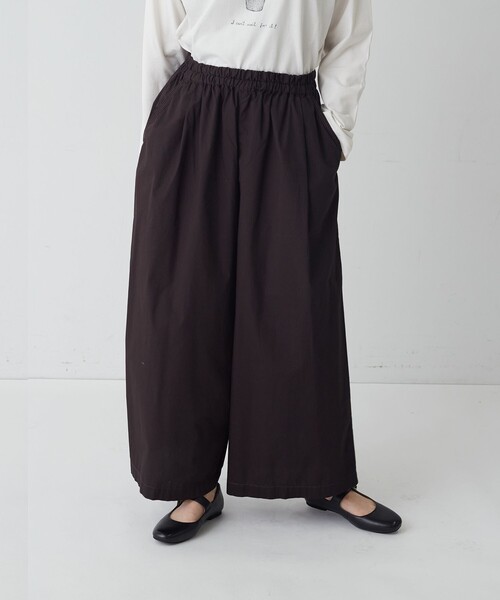 conges payes ADIEU TRISTESSE(コンジェ ペイエ アデュートリステス)の「ガウチョパンツ(その他パンツ・レディース・ブラウン/インディゴブルー・38)」の12枚目の写真