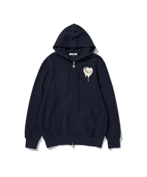 Melting Heart Candy Zip-up Hoodie Navy