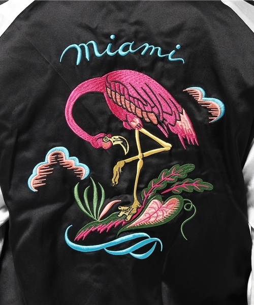 美品！ L CRIMIE マリア 刺繍 スカジャン コーチジャケット MA-1 L 美