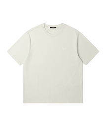 男女共用スーピマベーシックラウンド半袖Tシャツ (LT-BEIGE) (HA4ST92-23)
