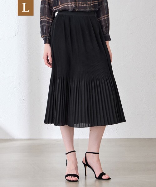 MACKINTOSH LONDON(マッキントッシュ ロンドン)の「フィネスボイルプリーツスカート(スカート・レディース・ベージュ系その他/ブラック・36/38)」の9枚目の写真