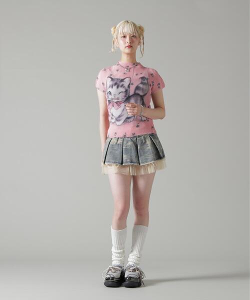 L.H.P(エルエイチピー)の「MAVYTH/メヴィス/DENIM PLEATS MINI SKIRT(スカート・レディース・その他4・M/L)」の3枚目の写真