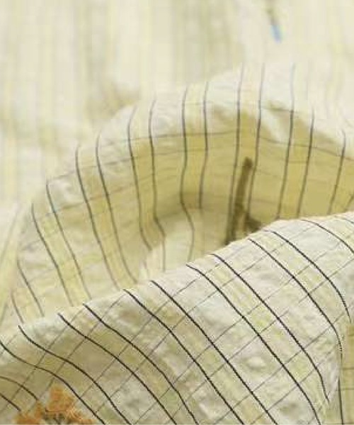 U:UME(ユーム)の「Retro Floral Embroidery Shirt(シャツ/ブラウス・メンズ・イエロー/ピンク・MEDIUM/LARGE/X-LARGE)」の6枚目の写真