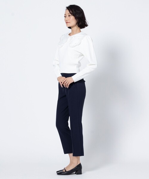 TOCCA(トッカ)の「BIG COLLAR DREAM ニット(ニット/セーター・レディース・ブラック系/アイボリー系・SMALL/MEDIUM)」の11枚目の写真