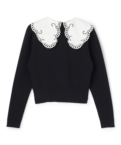 TOCCA(トッカ)の「BIG COLLAR DREAM ニット(ニット/セーター・レディース・ブラック系/アイボリー系・SMALL/MEDIUM)」の15枚目の写真