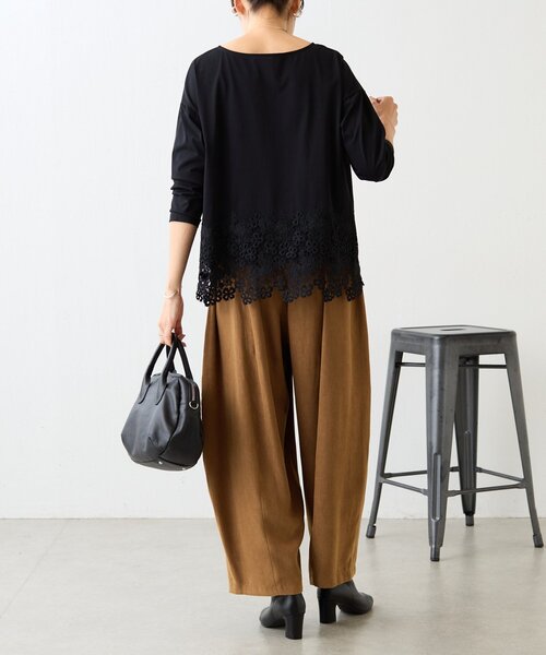 BEARDSLEY(ビアズリー)の「《8/19(水)12:00予約開始》フェイクスエードバレルパンツ(その他パンツ・レディース・グレー/キャメル・0/1/2)」の22枚目の写真