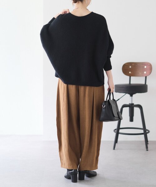 BEARDSLEY(ビアズリー)の「《8/19(水)12:00予約開始》フェイクスエードバレルパンツ(その他パンツ・レディース・グレー/キャメル・0/1/2)」の17枚目の写真