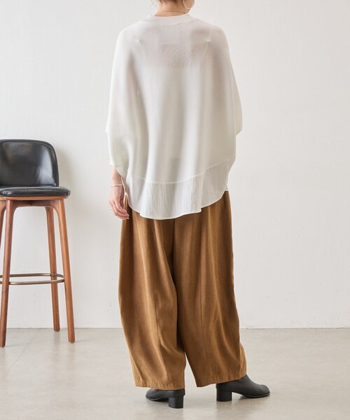 BEARDSLEY(ビアズリー)の「フェイクスエードバレルパンツ(その他パンツ・レディース・グレー/キャメル・0/1/2)」の11枚目の写真