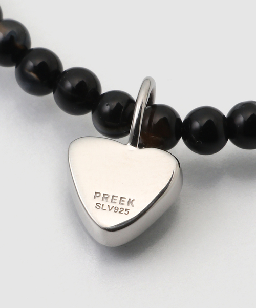 FRAMeWORK(フレームワーク)の「PREEK/プリーク HOW RAW HEARTCHARM ROUND STONE NEC(ネックレス・レディース・グレー/ブラック・FREE)」の8枚目の写真