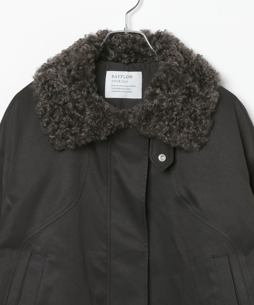 BAYFLOW(ベイフロー)の「プードルファーショートブルゾン(ブルゾン・レディース・ブラック/カーキ・SMALL/MEDIUM)」の3枚目の写真