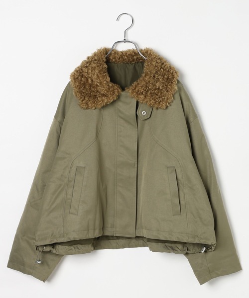 BAYFLOW(ベイフロー)の「プードルファーショートブルゾン(ブルゾン・レディース・ブラック/カーキ・SMALL/MEDIUM)」の18枚目の写真