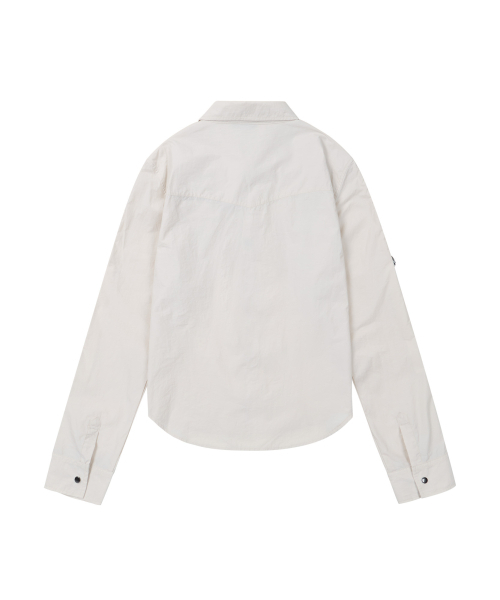 AAKAM（アーカム）の「Roll-Up Nylon Safari Shirts (Light Beige)（シャツ/ブラウス・レディース・その他・1/2）」の2枚目の写真