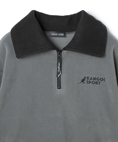 KANGOL SPORT(カンゴールスポーツ)の「【KANGOL SPORT】ドロストフリースハーフジッププルオーバー(その他トップス・レディース・レッド/グレー/ブラック・LL/L/M)」の14枚目の写真
