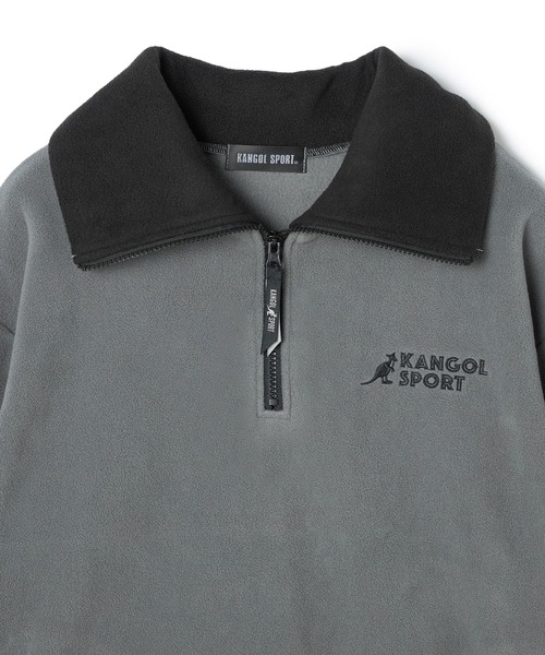 KANGOL SPORT(カンゴールスポーツ)の「【KANGOL SPORT】ドロストフリースハーフジッププルオーバー(その他トップス・レディース・レッド/グレー/ブラック・LL/L/M)」の4枚目の写真