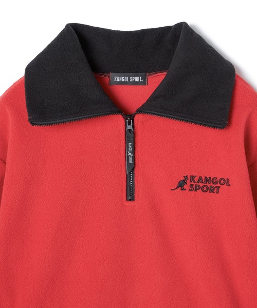 KANGOL SPORT(カンゴールスポーツ)の「【KANGOL SPORT】ドロストフリースハーフジッププルオーバー(その他トップス・レディース・レッド/グレー/ブラック・LL/L/M)」の6枚目の写真
