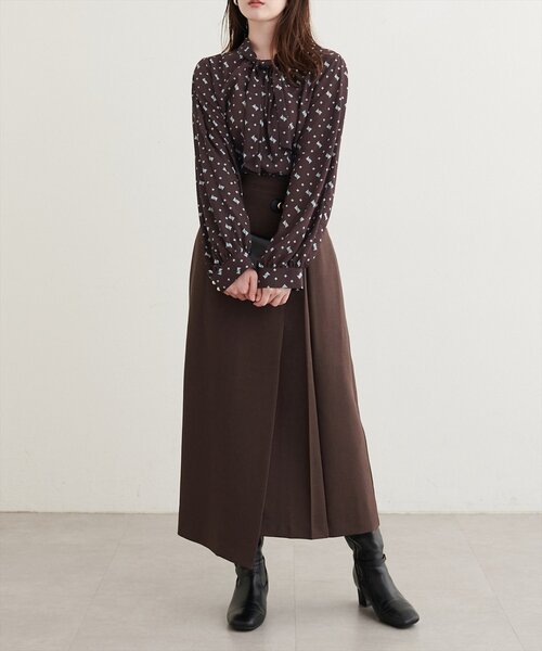 natural couture(ナチュラルクチュール)の「2WAYスリーブリボンタイブラウス(シャツ/ブラウス・レディース・その他1/サックスブルー/オフホワイト/ネイビー/ライトベージュ/ボルドー/その他2・FREE)」の11枚目の写真