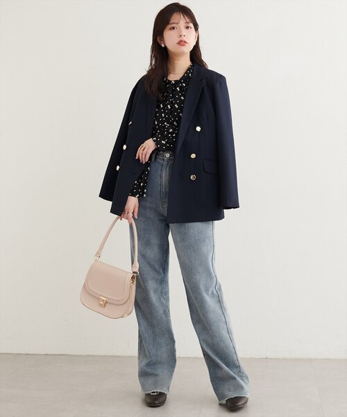 natural couture(ナチュラルクチュール)の「2WAYスリーブリボンタイブラウス(シャツ/ブラウス・レディース・その他1/サックスブルー/オフホワイト/ネイビー/ライトベージュ/ボルドー/その他2・FREE)」の17枚目の写真