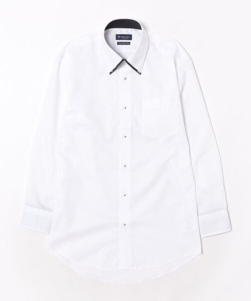 TOKYO SHIRTS(トウキョウシャツ)の「【超形態安定】【吸水速乾】 形態安定ノンアイロン ボタンダウン 長袖ビジネスワイシャツ(ビジネスシャツ・メンズ・ホワイト・首回り37cm-裄丈84cm/首回り39cm-裄丈80cm/首回り39cm-裄丈84cm/首回り41cm-裄丈82cm/首回り41cm-裄丈86cm/首回り42cm-裄丈82cm/首回り37cm-裄丈80cm/首回り42cm-裄丈86cm/首回り43cm-裄丈82cm/首回り43cm-裄丈86cm)」の6枚目の写真