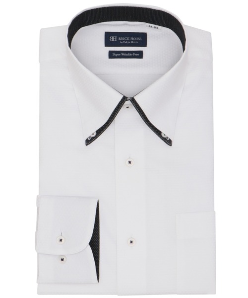 TOKYO SHIRTS(トウキョウシャツ)の「【超形態安定】【吸水速乾】 形態安定ノンアイロン ボタンダウン 長袖ビジネスワイシャツ(ビジネスシャツ・メンズ・ホワイト・首回り37cm-裄丈84cm/首回り39cm-裄丈80cm/首回り39cm-裄丈84cm/首回り41cm-裄丈82cm/首回り41cm-裄丈86cm/首回り42cm-裄丈82cm/首回り37cm-裄丈80cm/首回り42cm-裄丈86cm/首回り43cm-裄丈82cm/首回り43cm-裄丈86cm)」の1枚目の写真