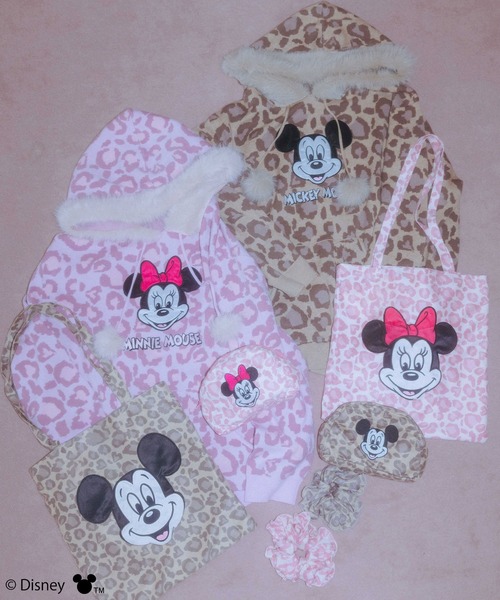 4GEEKS BY SPIRALGIRL(フォーギークスバイスパイラルガール)の「【Disney/ディズニー/ミニーマウス】レオパードトートバッグ(トートバッグ・レディース・ピンク・FREE)」の5枚目の写真