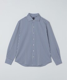 MADE IN JAPAN ロンドン ストライプ ジャージー ワンピースカラー シャツ