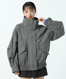 ウールライクスタンドブルゾン