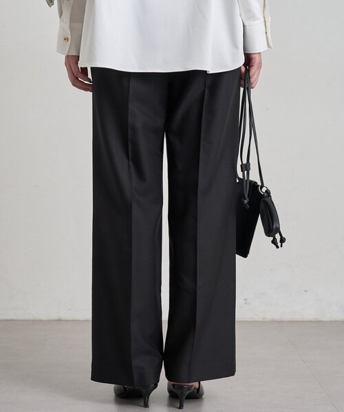 LOUNGEDRESS（ラウンジドレス）の「《3サイズ展開》セミワイドTRパンツ（その他パンツ・レディース・ブラック/ベージュ/グレー・40/38/36）」の7枚目の写真