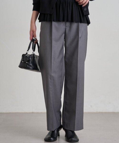 LOUNGEDRESS（ラウンジドレス）の「《3サイズ展開》セミワイドTRパンツ（その他パンツ・レディース・ブラック/ベージュ/グレー・40/38/36）」の13枚目の写真