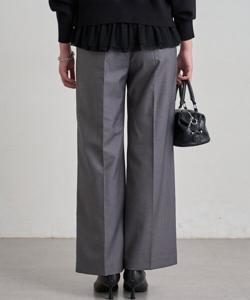 LOUNGEDRESS（ラウンジドレス）の「《3サイズ展開》セミワイドTRパンツ（その他パンツ・レディース・ブラック/ベージュ/グレー・40/38/36）」の15枚目の写真