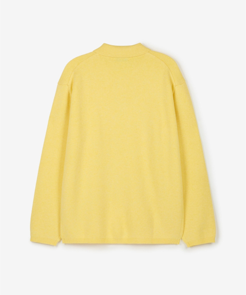 TNGT（ティーエヌジーティー）の「Cashmere Blended Essential Polo Knit Top (Lemon) TNSW6F110Y2（ニット/セーター・レディース・その他・100/110/85/95/105）」の2枚目の写真