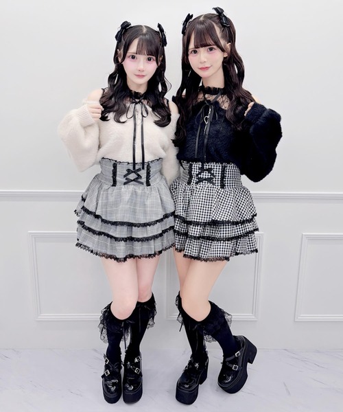MA*RS(アメーバーマーズ)の「肩開きシャギーニットトップス(ニット/セーター・レディース・ピンク/ブラック/ホワイト・FREE)」の15枚目の写真