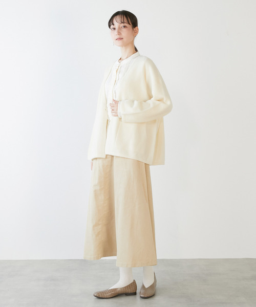 LOGEMENT DE CLAIRE(ロジュモンドクレール)の「【LOURMARIN】コーデュロイストレッチフレアースカート(スカート・レディース・ブラウン/ベージュ/グリーン・2/3)」の5枚目の写真