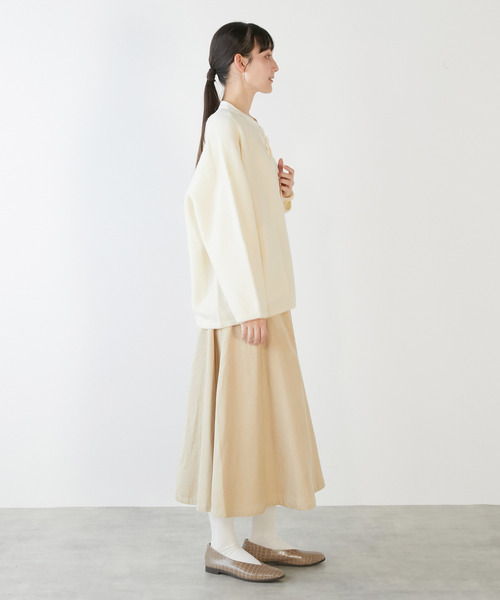 LOGEMENT DE CLAIRE(ロジュモンドクレール)の「【LOURMARIN】コーデュロイストレッチフレアースカート(スカート・レディース・ブラウン/ベージュ/グリーン・2/3)」の8枚目の写真