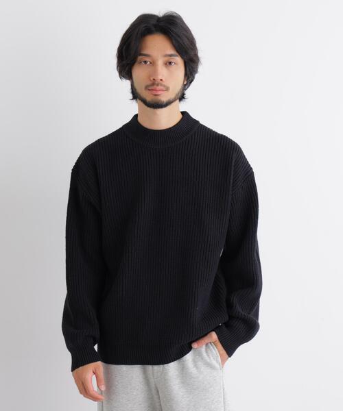 NANO universe（ナノユニバース）の「コットンMIXバルキーモックネックニット（ニット/セーター・メンズ・ブラック/グレー・M/L/S）」の19枚目の写真