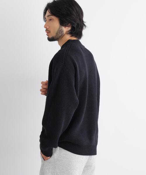 NANO universe（ナノユニバース）の「コットンMIXバルキーモックネックニット（ニット/セーター・メンズ・ブラック/グレー・M/L/S）」の21枚目の写真