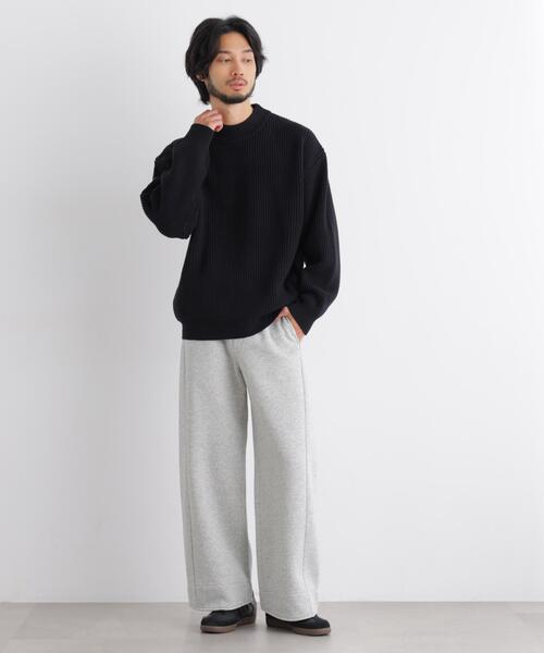 NANO universe（ナノユニバース）の「コットンMIXバルキーモックネックニット（ニット/セーター・メンズ・ブラック/グレー・M/L/S）」の22枚目の写真