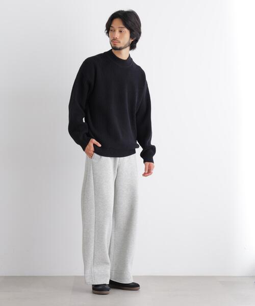 NANO universe（ナノユニバース）の「コットンMIXバルキーモックネックニット（ニット/セーター・メンズ・ブラック/グレー・M/L/S）」の12枚目の写真