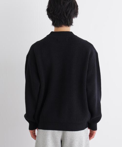 NANO universe（ナノユニバース）の「コットンMIXバルキーモックネックニット（ニット/セーター・メンズ・ブラック/グレー・M/L/S）」の15枚目の写真